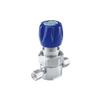 Регулятор AMFLO UHP AU21 Материал: Код Z (Body,Poppet, Nozzle,Diaphragm,Gland-SUS316L,Seat: PCTFE) ; Поверхность 0.13 um; 4х портовый с манометрами, CV-0.09
