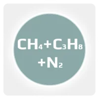 Калибровочная газовая смесь: МЕТАН (CH4) 0.0008 % + ПРОПАН (C3H8) 0.0008 % + АЗОТ (N2) ост. в баллоне 50 л. Сталь, вентиль Латунь