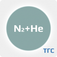 Техническая газовая смесь : Азот 5.0 (N2)5 %+ Гелий 6.0 (He) 95%. в баллоне 40 л. 100 бар.