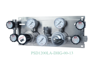 Панель газовая полуавтоматическая AMFLO PSB1200 ADGP13R,  одноступенчатая, Pвх-206 bar, c манометрами, PRV, PUV, обж. фитинг 1/2''  CV-1.0 / Semi-automatic GP AMFLO PSB1200 ADGP13R single-stage, inlet pressure 206bar,  PRV, ball valves. FNPT 1/2 CV-1