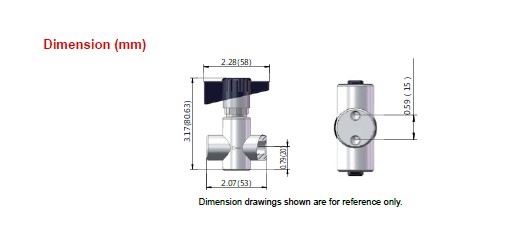 Мембранный клапан нержавеющий FNPT 1/4" / Diaphragm valve FNPT 1/4" S316L DV S F4 Nai-Lok