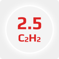 Ацетилен (C2Н2) марки А 2.5 (99,5%) в баллоне 50л. 9 кг., соединение ацетиленовое (DIN 3) с баллоном.
