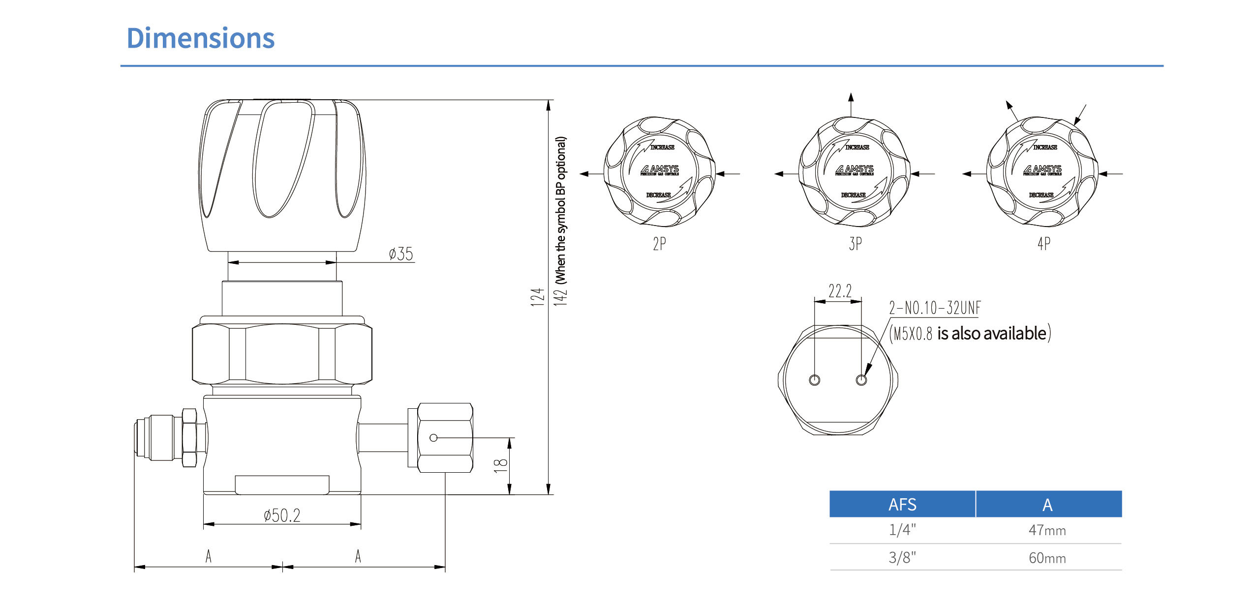 Регулятор AMFLO UHP AU21 Материал: Код S (Body-SUS316L VAR,Poppet, Nozzle,Diaphragm, Gland-SUS316L,Seat: PCTFE) ; Поверхность 0.25 um; 3х портовый, CV-0.09