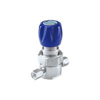 Регулятор AMFLO UHP AU21 Материал: Код SH (Body-SUS316L VAR,Poppet, Nozzle,Diaphragm,Gland- Hastelloy® C-22, Seat: PCTFE) ; Поверхность 0.13 um; 4х портовый с манометрами, CV-0.09